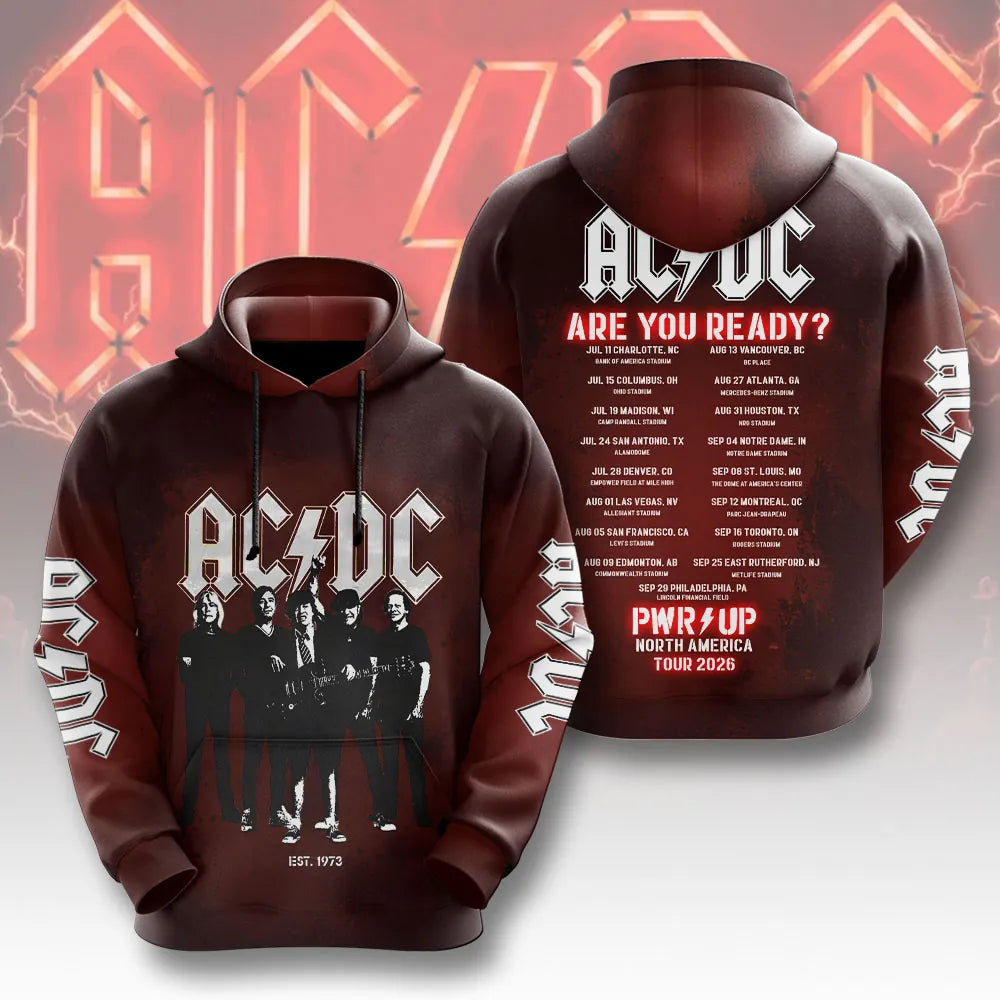 LIMITED EDITION - NEW CUSTOMIZED AC/DC T-SHIRT, HOODIE, ZIP HOODIE