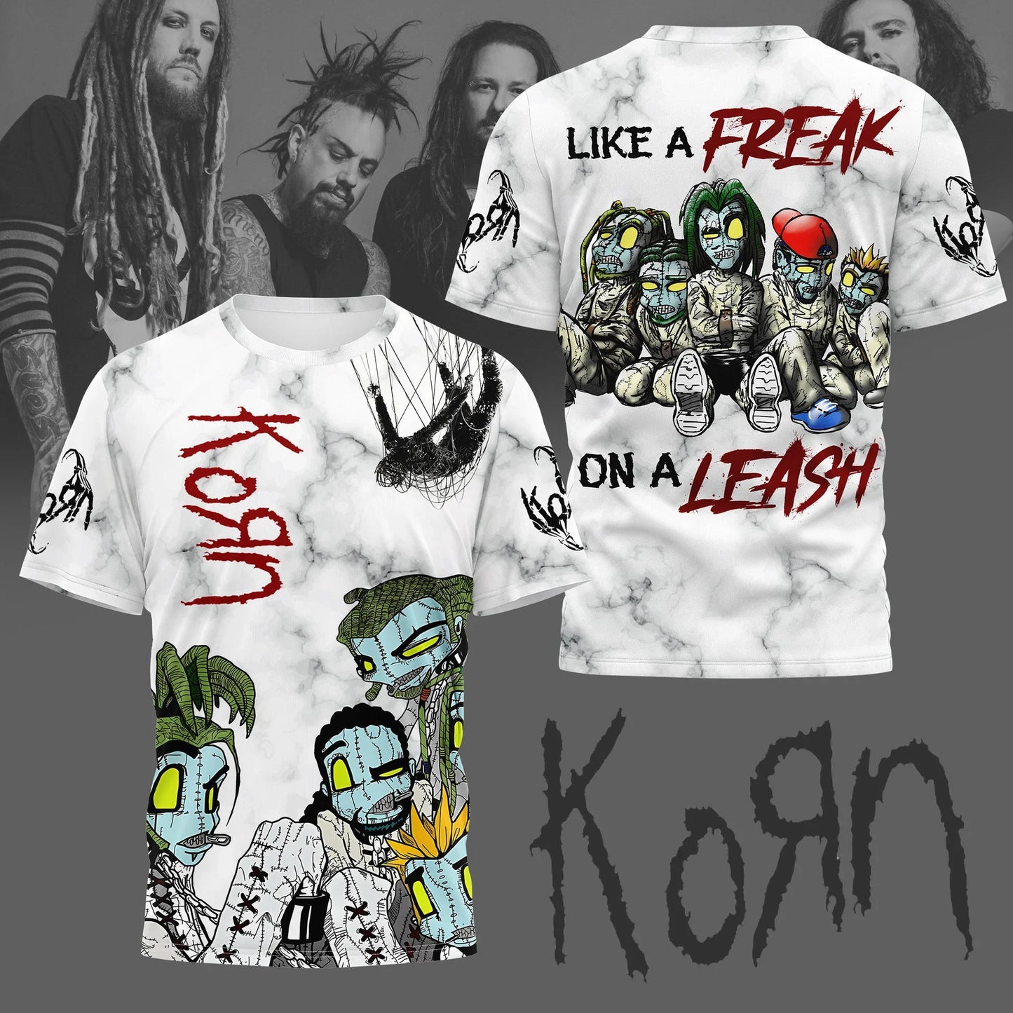 LIMITED EDITION - NEW CUSTOMIZED KORN T-SHIRT, HOODIE, ZIP HOODIE