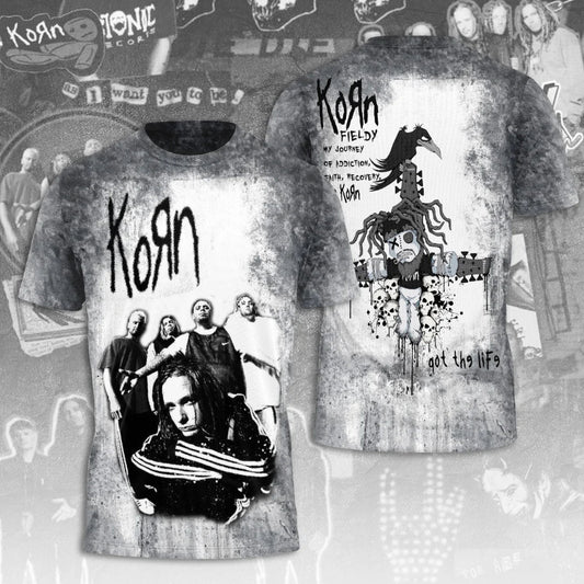 LIMITED EDITION - NEW CUSTOMIZED KORN T-SHIRT, HOODIE, ZIP HOODIE