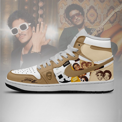 LIMITED EDITION - NEW CUSTOMIZED BRUNO MARS AIR JORDAN SHOES