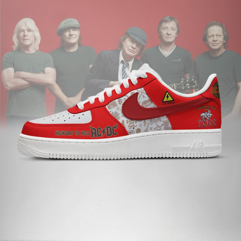 LIMITED EDITION - NEW CUSTOMIZED AC/DC AF1 SHOES