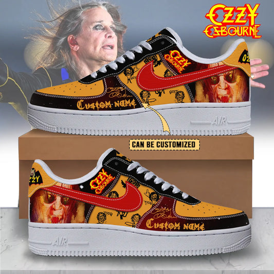 LIMITED EDITION - NEW CUSTOMIZED BLACK SABBATH x OZZY OSBOURNE AF1 SHOES