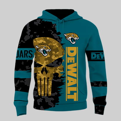 LIMITED EDITION - NEW CUSTOMIZED NFL30 JSJ JACKSONVILLE JAGUARS DEWALT UNISEX T-SHIRT, POLO, HOODIE & JACKETS