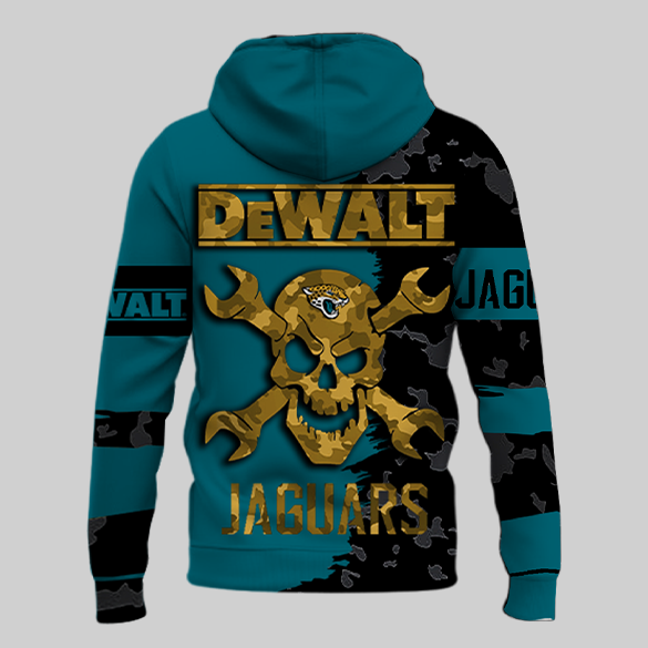LIMITED EDITION - NEW CUSTOMIZED NFL30 JSJ JACKSONVILLE JAGUARS DEWALT UNISEX T-SHIRT, POLO, HOODIE & JACKETS