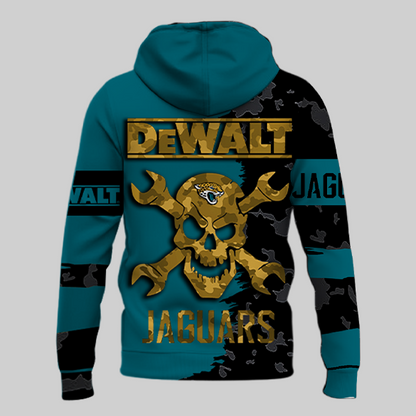 LIMITED EDITION - NEW CUSTOMIZED NFL30 JSJ JACKSONVILLE JAGUARS DEWALT UNISEX T-SHIRT, POLO, HOODIE & JACKETS