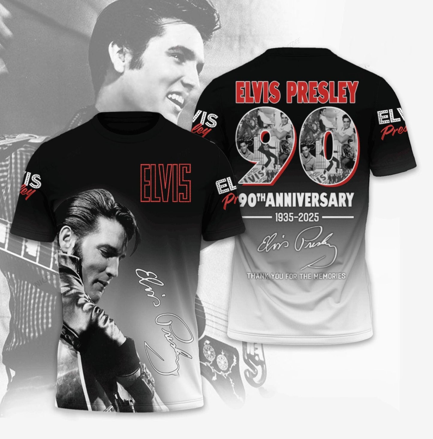 LIMITED EDITION - NEW CUSTOMIZED ELVIS PRESLEY T-SHIRT, HOODIE, ZIP HOODIE