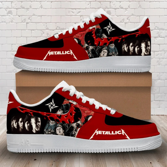 LIMITED EDITION - NEW CUSTOMIZED METALLICA AF1 SHOES