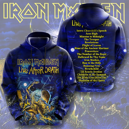 LIMITED EDITION - NEW CUSTOMIZED IRON MAIDEN T-SHIRT, HOODIE, ZIP HOODIE