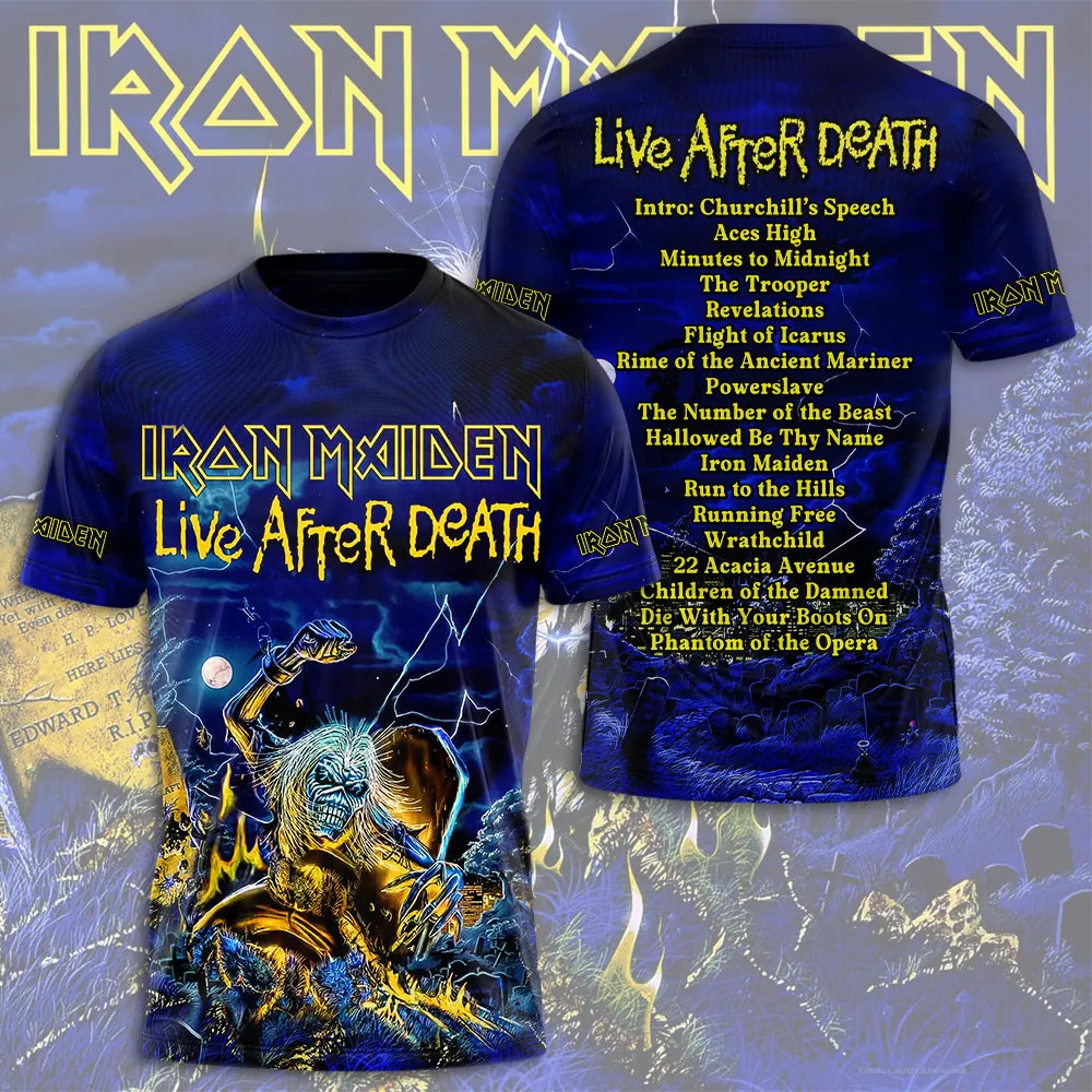 LIMITED EDITION - NEW CUSTOMIZED IRON MAIDEN T-SHIRT, HOODIE, ZIP HOODIE