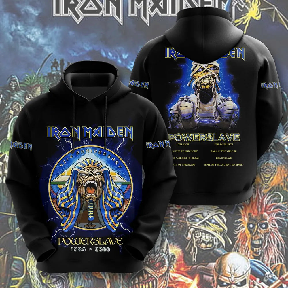 LIMITED EDITION - NEW CUSTOMIZED IRON MAIDEN T-SHIRT, HOODIE, ZIP HOODIE