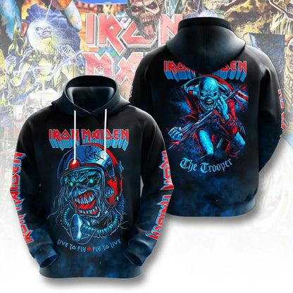 LIMITED EDITION - NEW CUSTOMIZED IRON MAIDEN T-SHIRT, HOODIE, ZIP HOODIE
