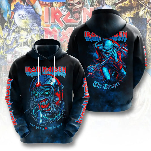 LIMITED EDITION - NEW CUSTOMIZED IRON MAIDEN T-SHIRT, HOODIE, ZIP HOODIE