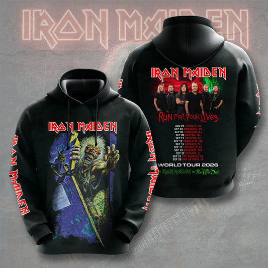 LIMITED EDITION - NEW CUSTOMIZED IRON MAIDEN T-SHIRT, HOODIE, ZIP HOODIE