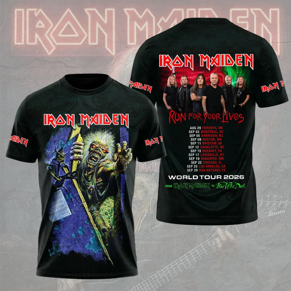 LIMITED EDITION - NEW CUSTOMIZED IRON MAIDEN T-SHIRT, HOODIE, ZIP HOODIE