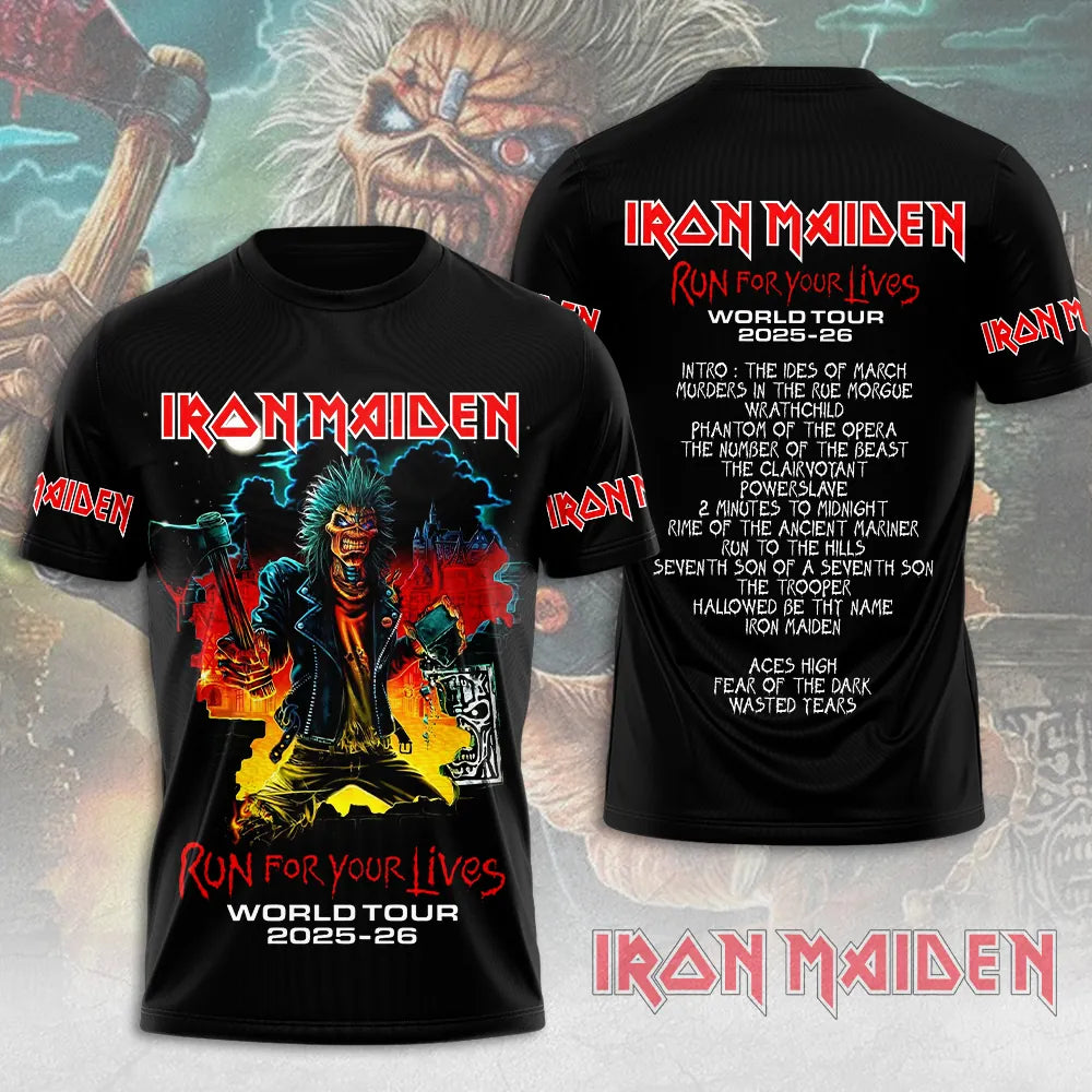 LIMITED EDITION - NEW CUSTOMIZED IRON MAIDEN T-SHIRT, HOODIE, ZIP HOODIE