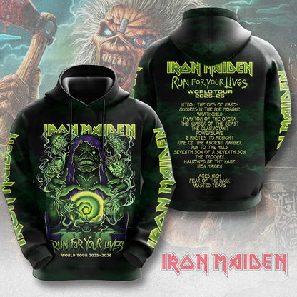 LIMITED EDITION - NEW CUSTOMIZED IRON MAIDEN T-SHIRT, HOODIE, ZIP HOODIE