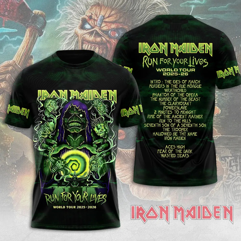 LIMITED EDITION - NEW CUSTOMIZED IRON MAIDEN T-SHIRT, HOODIE, ZIP HOODIE
