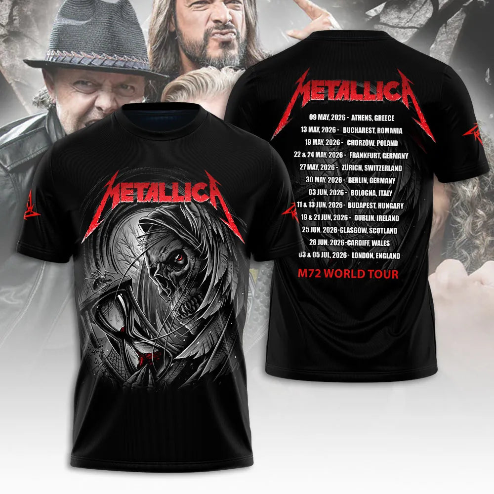 LIMITED EDITION - NEW CUSTOMIZED METALLICA T-SHIRT, HOODIE, ZIP HOODIE