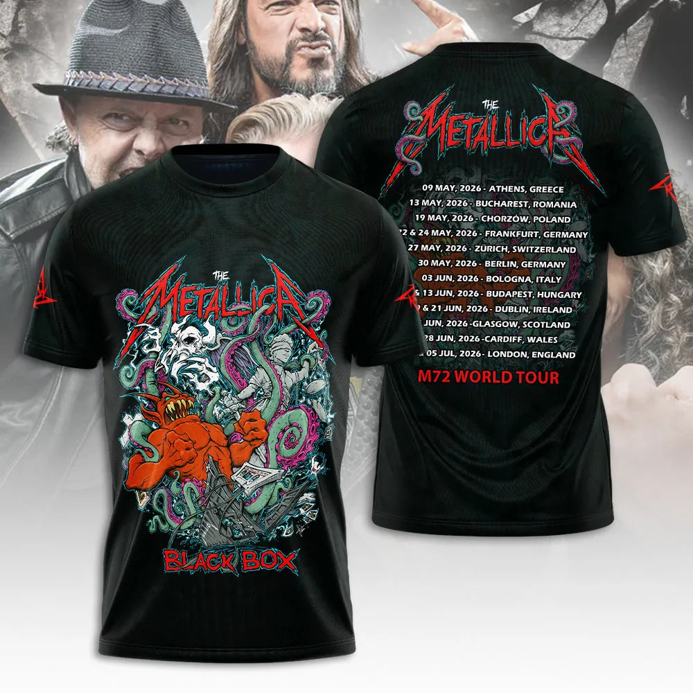 LIMITED EDITION - NEW CUSTOMIZED METALLICA T-SHIRT, HOODIE, ZIP HOODIE