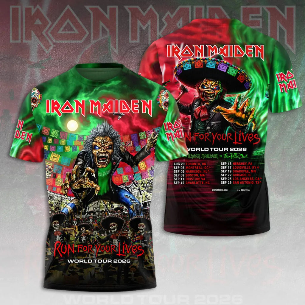 LIMITED EDITION - NEW CUSTOMIZED IRON MAIDEN T-SHIRT, HOODIE, ZIP HOODIE