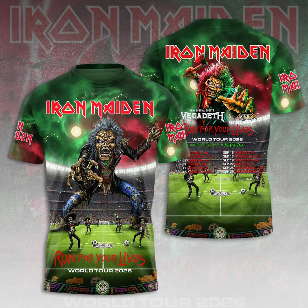LIMITED EDITION - NEW CUSTOMIZED IRON MAIDEN T-SHIRT, HOODIE, ZIP HOODIE