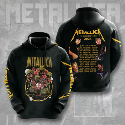 LIMITED EDITION - NEW CUSTOMIZED METALLICA T-SHIRT, HOODIE, ZIP HOODIE