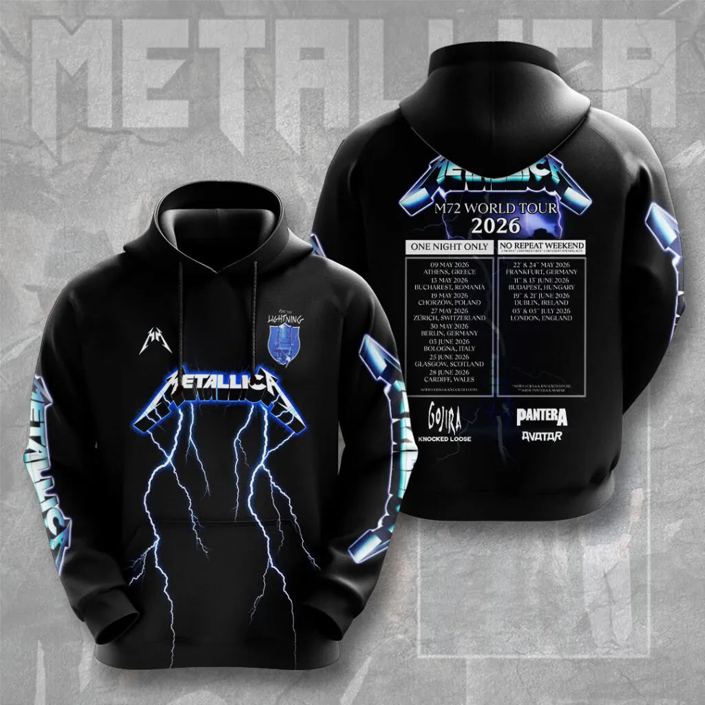 LIMITED EDITION - NEW CUSTOMIZED METALLICA T-SHIRT, HOODIE, ZIP HOODIE