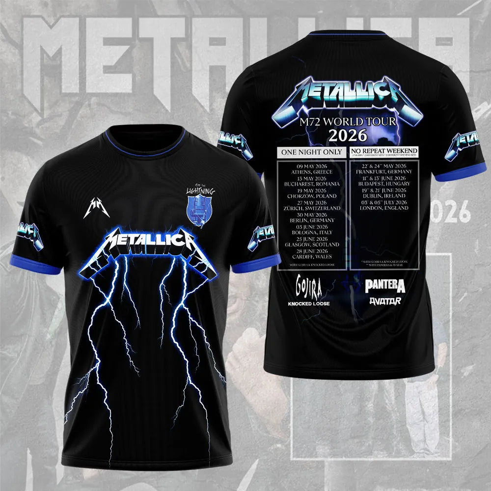 LIMITED EDITION - NEW CUSTOMIZED METALLICA T-SHIRT, HOODIE, ZIP HOODIE