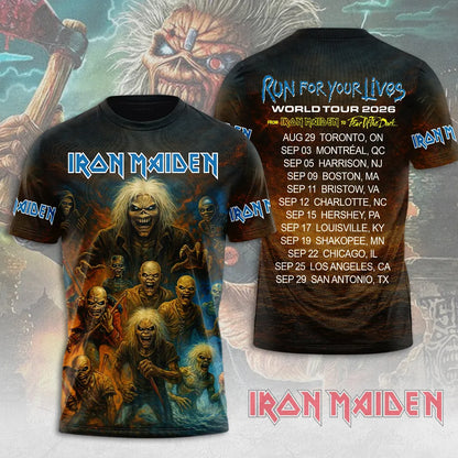 LIMITED EDITION - NEW CUSTOMIZED IRON MAIDEN T-SHIRT, HOODIE, ZIP HOODIE