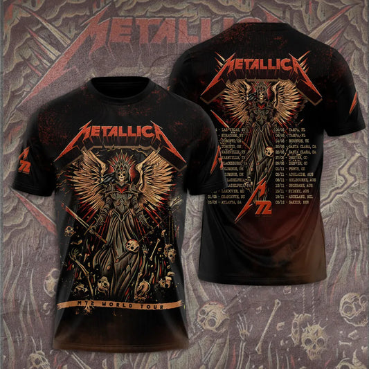 LIMITED EDITION - NEW CUSTOMIZED METALLICA T-SHIRT, HOODIE, ZIP HOODIE