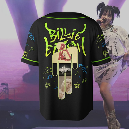 LIMITED EDITION - NEW CUSTOMIZED BILLIE EILISH BASEBALL JERSEY