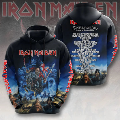 LIMITED EDITION - NEW CUSTOMIZED IRON MAIDEN T-SHIRT, HOODIE, ZIP HOODIE