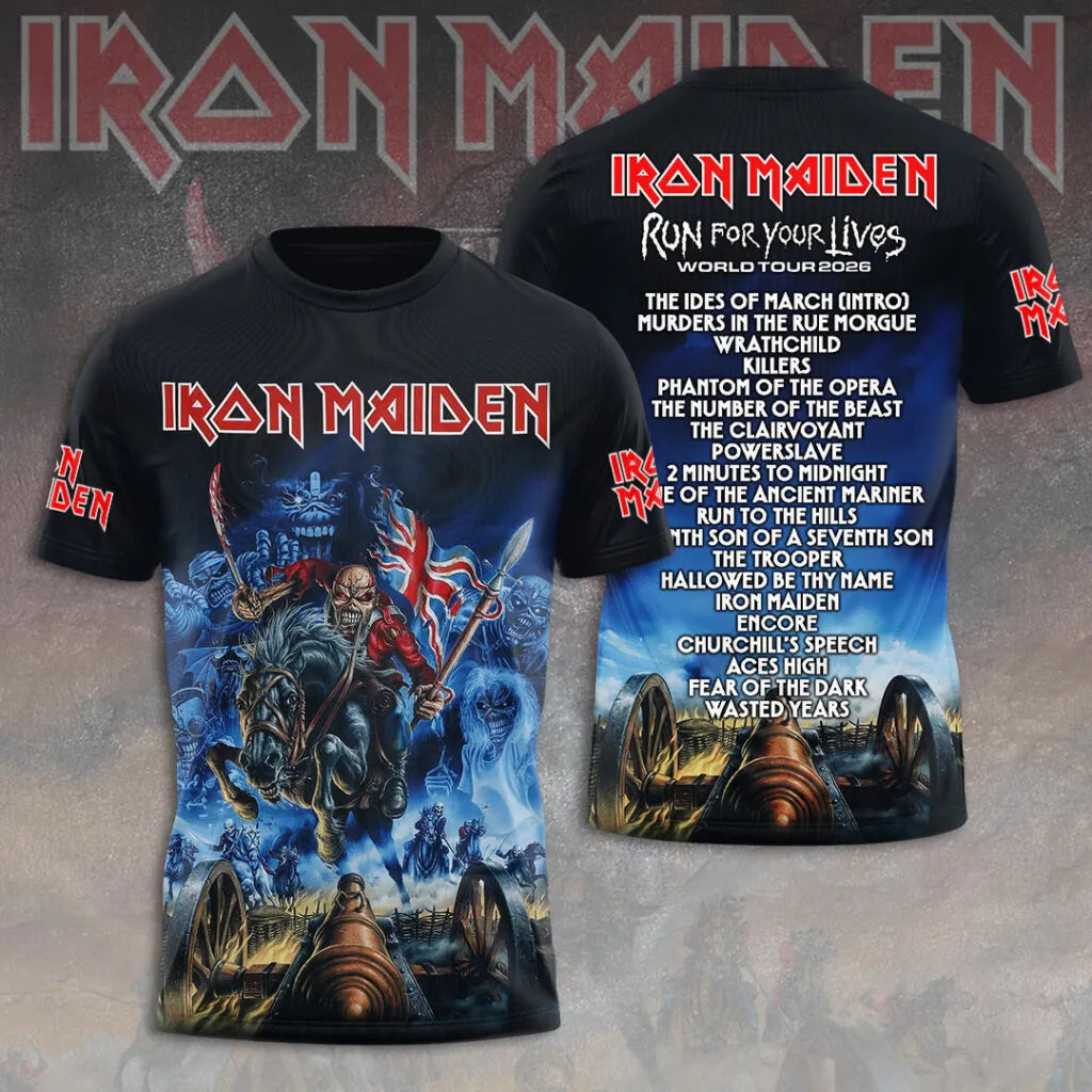 LIMITED EDITION - NEW CUSTOMIZED IRON MAIDEN T-SHIRT, HOODIE, ZIP HOODIE
