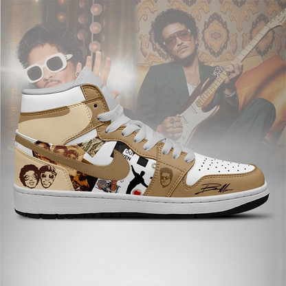 LIMITED EDITION - NEW CUSTOMIZED BRUNO MARS AIR JORDAN SHOES