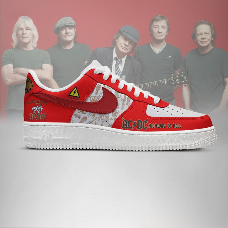 LIMITED EDITION - NEW CUSTOMIZED AC/DC AF1 SHOES
