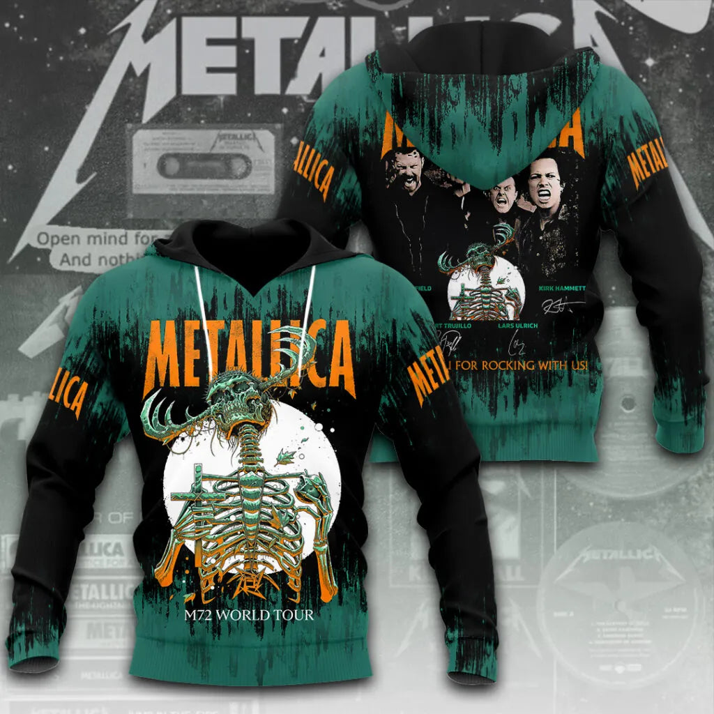 LIMITED EDITION - NEW CUSTOMIZED METALLICA T-SHIRT, HOODIE, ZIP HOODIE