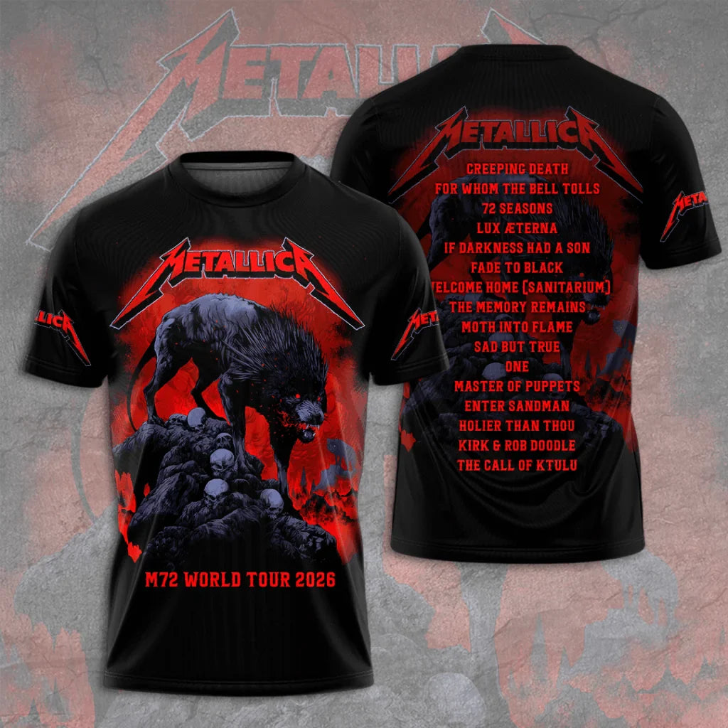 LIMITED EDITION - NEW CUSTOMIZED METALLICA T-SHIRT, HOODIE, ZIP HOODIE