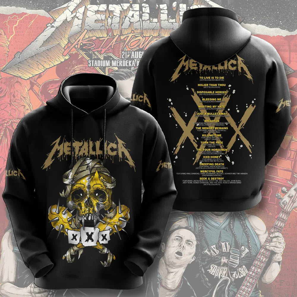 LIMITED EDITION - NEW CUSTOMIZED METALLICA T-SHIRT, HOODIE, ZIP HOODIE