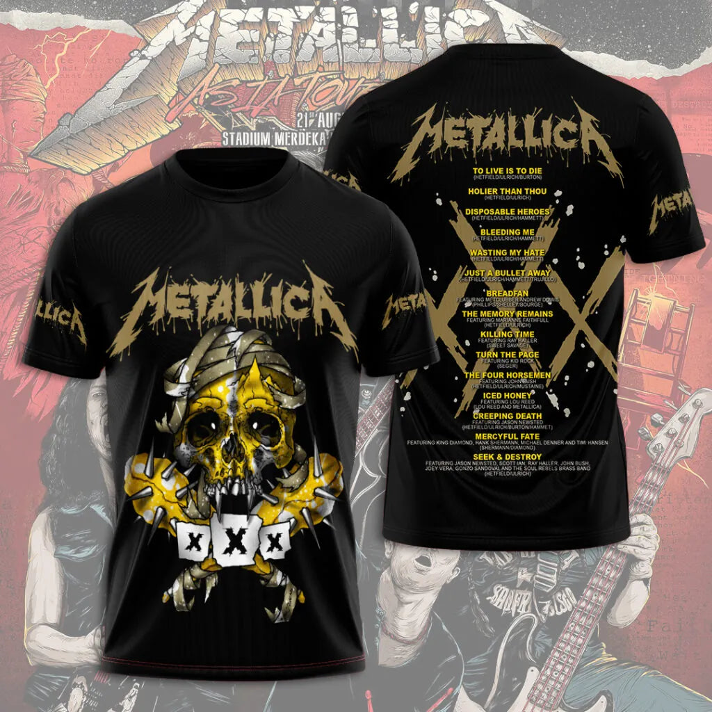 LIMITED EDITION - NEW CUSTOMIZED METALLICA T-SHIRT, HOODIE, ZIP HOODIE