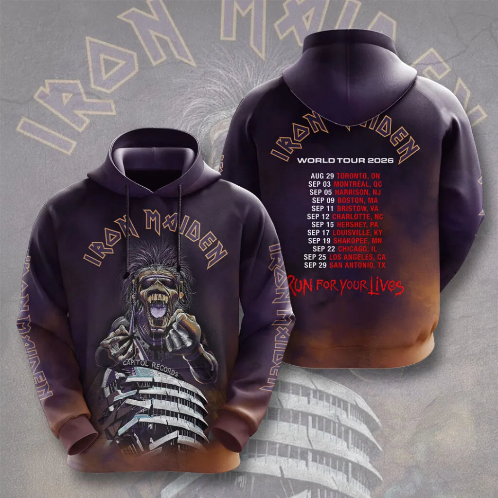 LIMITED EDITION - NEW CUSTOMIZED IRON MAIDEN T-SHIRT, HOODIE, ZIP HOODIE