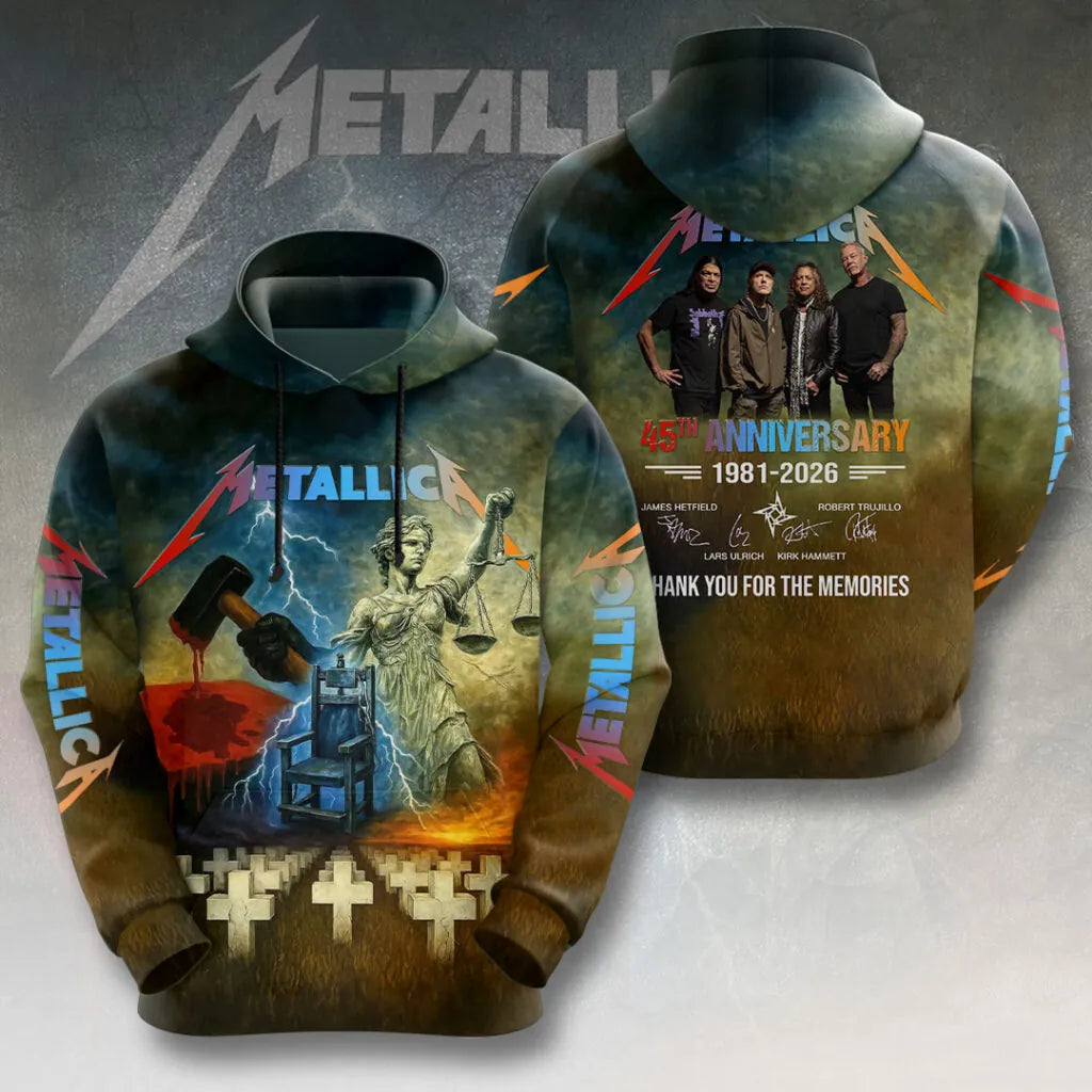 LIMITED EDITION - NEW CUSTOMIZED METALLICA T-SHIRT, HOODIE, ZIP HOODIE