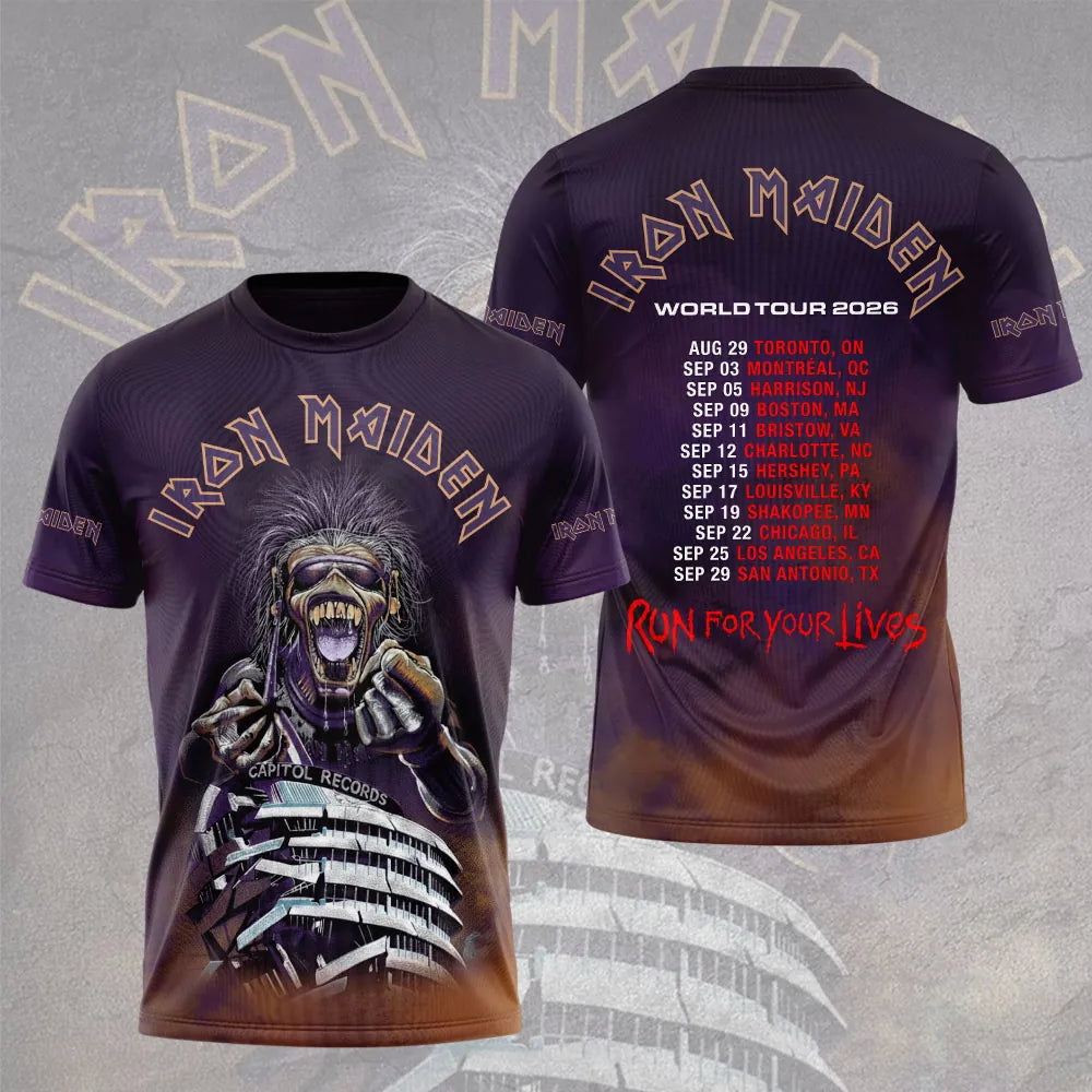 LIMITED EDITION - NEW CUSTOMIZED IRON MAIDEN T-SHIRT, HOODIE, ZIP HOODIE