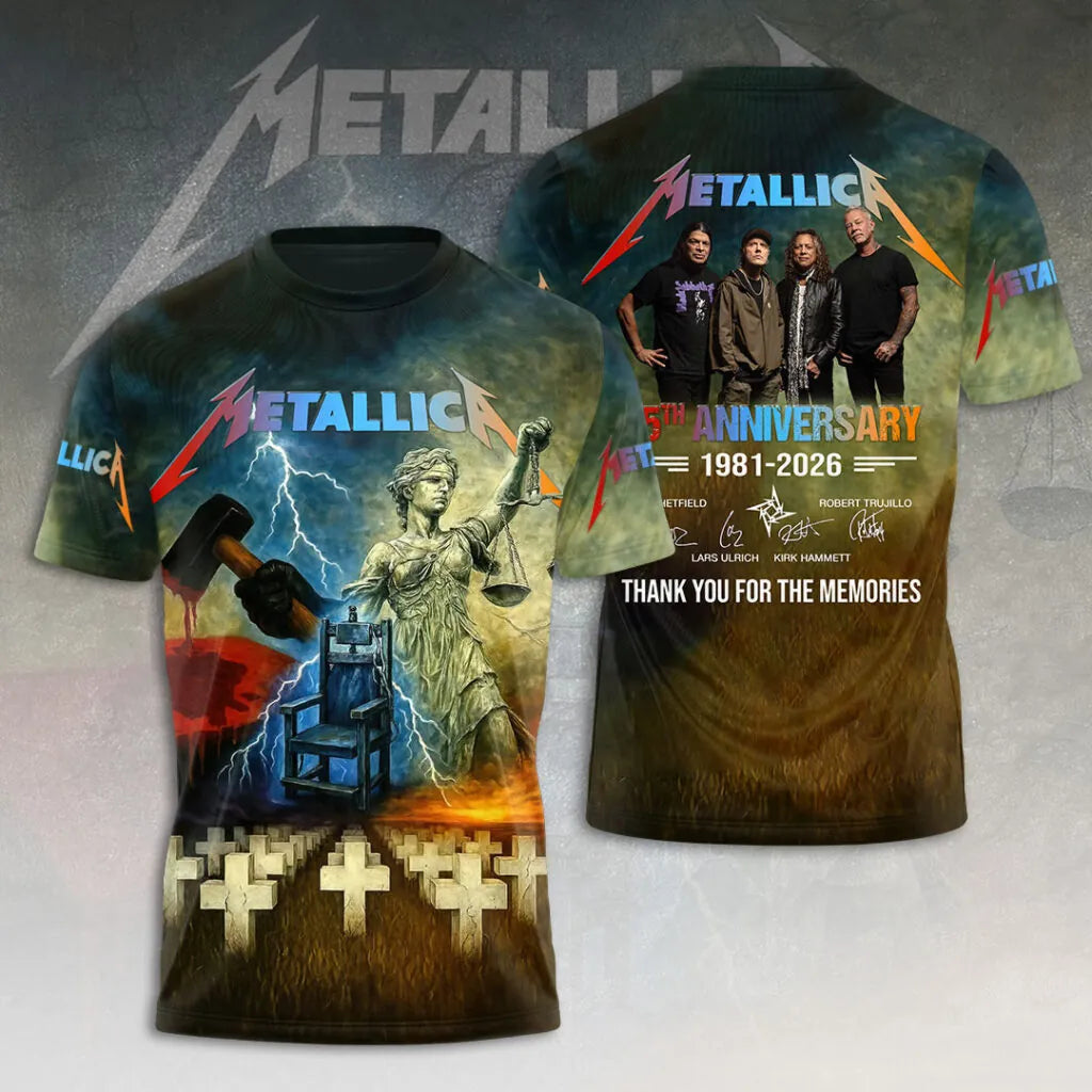 LIMITED EDITION - NEW CUSTOMIZED METALLICA T-SHIRT, HOODIE, ZIP HOODIE