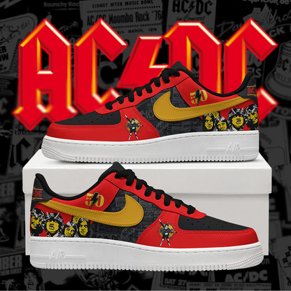 LIMITED EDITION - NEW CUSTOMIZED AC/DC AF1 SHOES