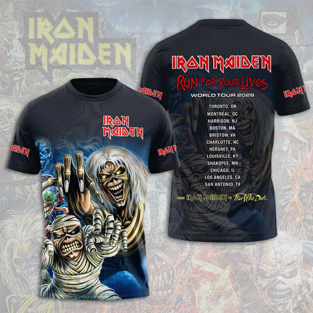 LIMITED EDITION - NEW CUSTOMIZED IRON MAIDEN T-SHIRT, HOODIE, ZIP HOODIE