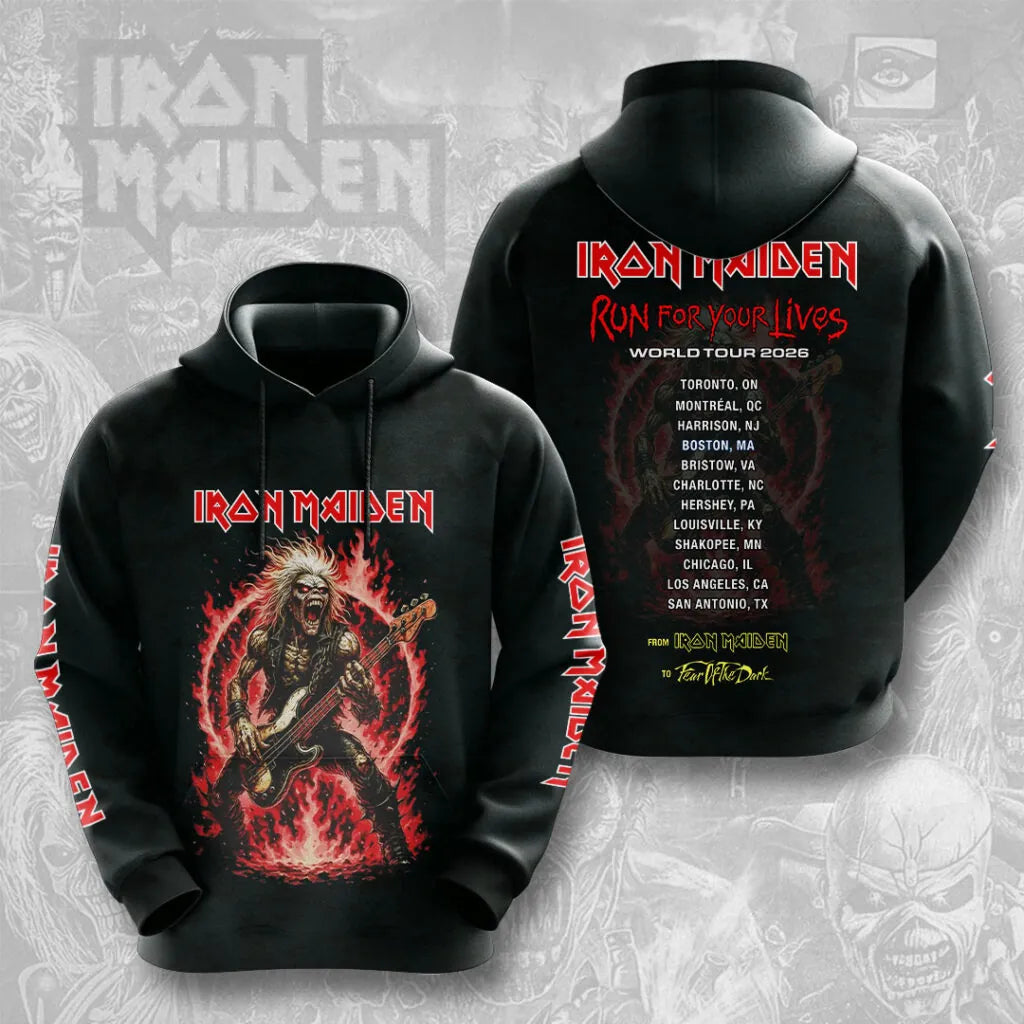 LIMITED EDITION - NEW CUSTOMIZED IRON MAIDEN T-SHIRT, HOODIE, ZIP HOODIE