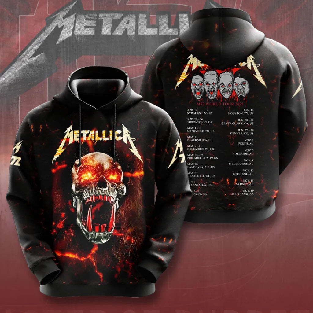 LIMITED EDITION - NEW CUSTOMIZED METALLICA T-SHIRT, HOODIE, ZIP HOODIE