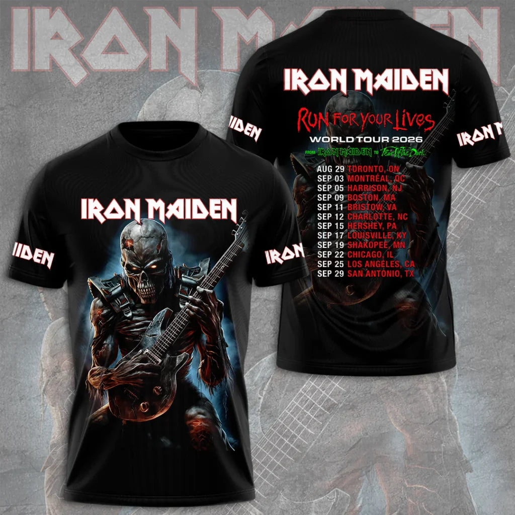 LIMITED EDITION - NEW CUSTOMIZED IRON MAIDEN T-SHIRT, HOODIE, ZIP HOODIE