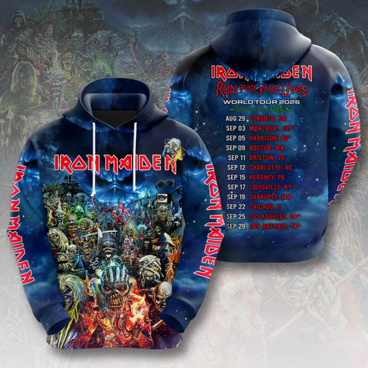 LIMITED EDITION - NEW CUSTOMIZED IRON MAIDEN T-SHIRT, HOODIE, ZIP HOODIE