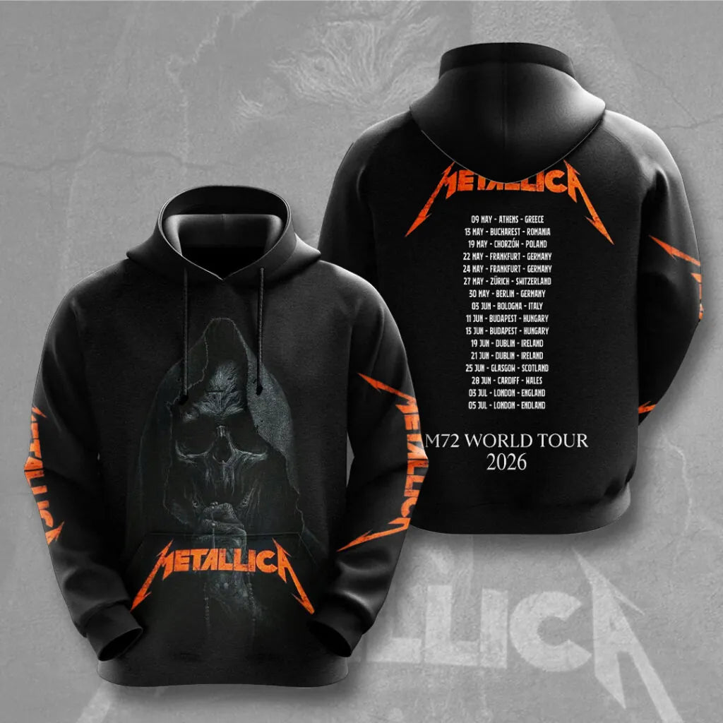 LIMITED EDITION - NEW CUSTOMIZED METALLICA T-SHIRT, HOODIE, ZIP HOODIE